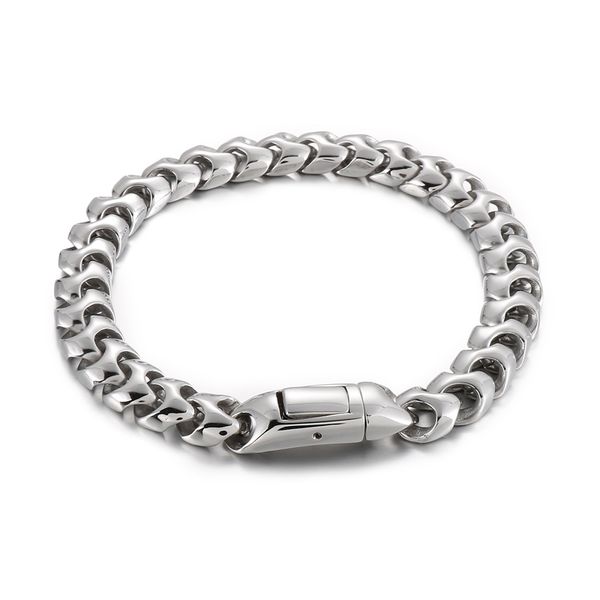 9mm 8.5inch silver casting bone chain link bracelet bangle for mens stainless steel jewelry chain father gifts, Black
9mm 8.5inch silver casting bone chain link bracelet bangle for mens stainless steel jewelry chain father gifts, Black