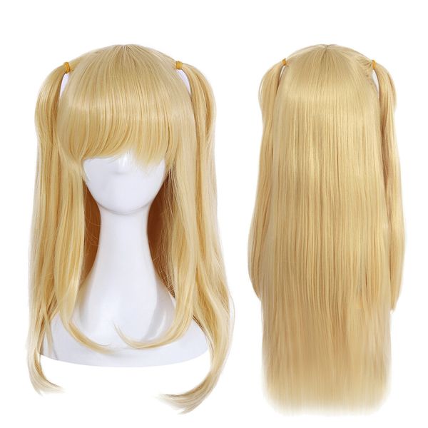 anime game cosplay wig misa amane elina vance blonde long straight women hair, Black
anime game cosplay wig misa amane elina vance blonde long straight women hair, Black