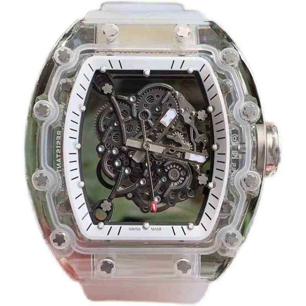 watches wristwatch luxury richa milles designer crystal transparent men's automatic mechanical watch hollowed out technology cool lumin, Slivery;brown
watches wristwatch luxury richa milles designer crystal transparent men's automatic mechanical watch hollowed out technology cool lumin, Slivery;brown