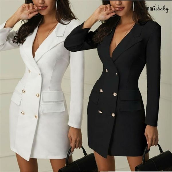 casual dresses women blazer dress suit slim long blazers double breasted pockets coat elegant office lady solid autumn formal outerwear 220, Black;gray
casual dresses women blazer dress suit slim long blazers double breasted pockets coat elegant office lady solid autumn formal outerwear 220, Black;gray