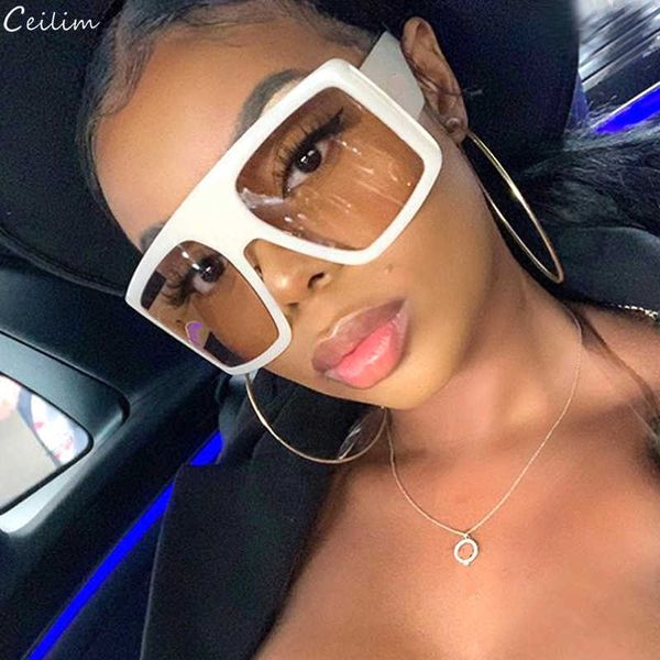 2022 design big frame oversized sunglasses women luxury brand large flat sun glasses trendy square gradient shades 0928, White;black
2022 design big frame oversized sunglasses women luxury brand large flat sun glasses trendy square gradient shades 0928, White;black