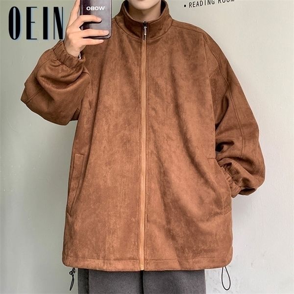 mens jackets oein autumn turtleneck jacket oversized casual windbreaker harajuku solid color men coats clothing 220928, Black;brown
mens jackets oein autumn turtleneck jacket oversized casual windbreaker harajuku solid color men coats clothing 220928, Black;brown