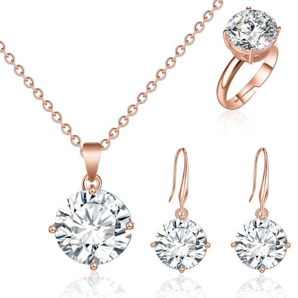 luxury wedding necklace earrings ring 3 pieces jewelry set red blue green black colorful cz cubic zirconia engagement lover gifts for bride, Slivery;golden
luxury wedding necklace earrings ring 3 pieces jewelry set red blue green black colorful cz cubic zirconia engagement lover gifts for bride, Slivery;golden