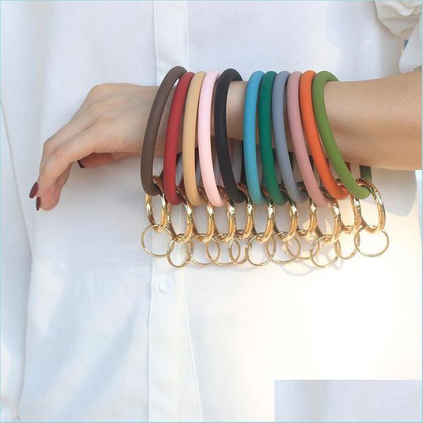 keychains wristlet keychain circle sile bangle key ring bracelet hoop keyring fashion women gift jewelry accessories fob drop delivery dhbc8, Silver
keychains wristlet keychain circle sile bangle key ring bracelet hoop keyring fashion women gift jewelry accessories fob drop delivery dhbc8, Silver