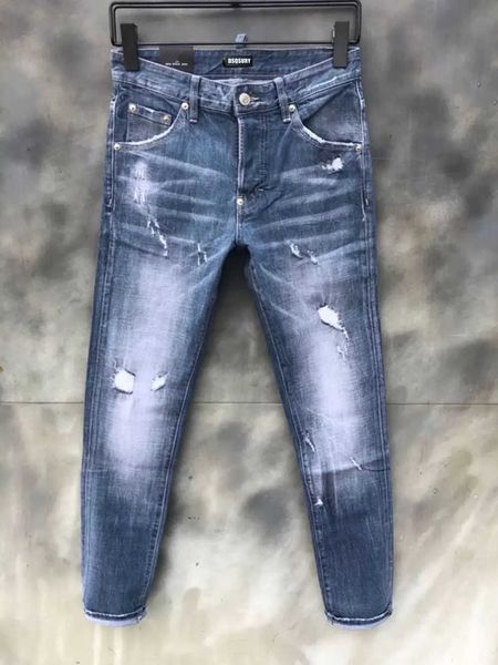 men's jeans dsqsury dsq luxury designer skinny ripped cool guy causal hole denim brand fit men washed pants 12668, Blue
men's jeans dsqsury dsq luxury designer skinny ripped cool guy causal hole denim brand fit men washed pants 12668, Blue