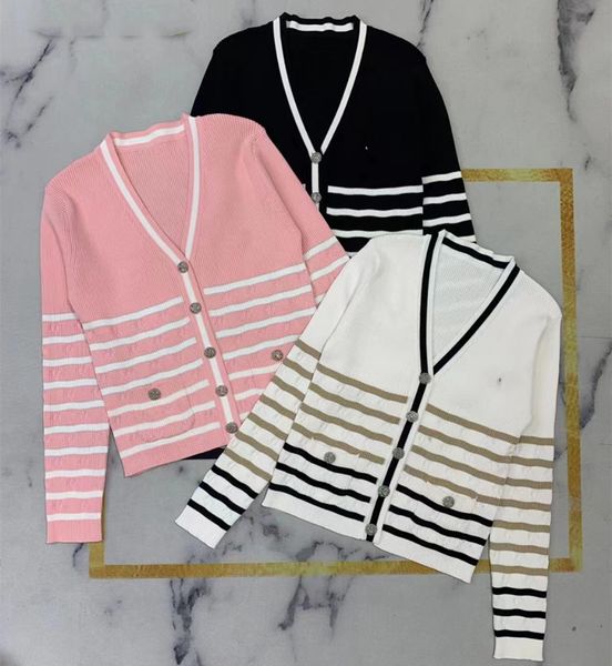 911 2022 runway summer brand same style sweater crew neck long sleeve cardigan black white pink women's sweaters yiduo, White;black
911 2022 runway summer brand same style sweater crew neck long sleeve cardigan black white pink women's sweaters yiduo, White;black
