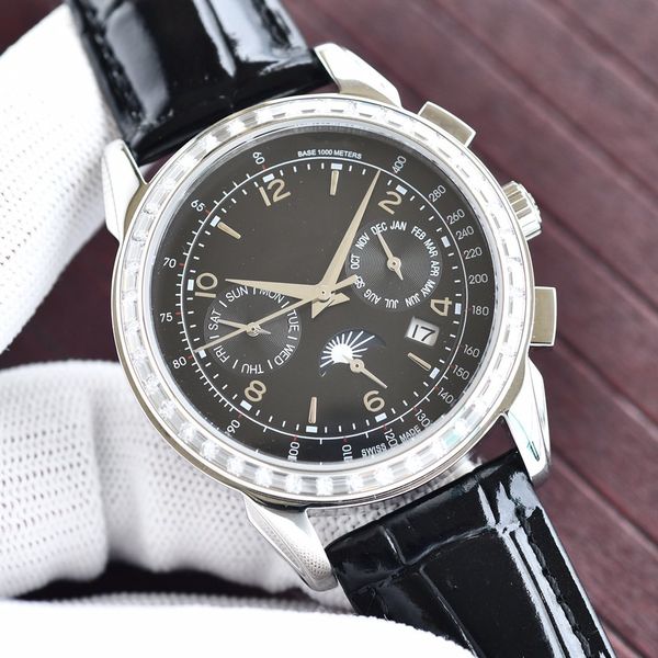 grand complications mens watch for man automatic mechanical 42mm waterproof depth 50m sapphire mirror counter quality official replica wrist, Slivery;brown
grand complications mens watch for man automatic mechanical 42mm waterproof depth 50m sapphire mirror counter quality official replica wrist, Slivery;brown