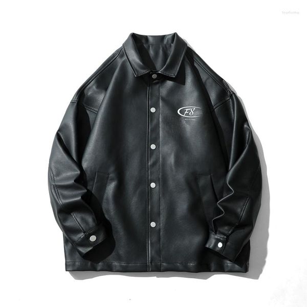men's jackets oversized pu leather jacket men japanese wild casual streetwear 2022 spring high-quality male vintage coat for teens, Black;brown
men's jackets oversized pu leather jacket men japanese wild casual streetwear 2022 spring high-quality male vintage coat for teens, Black;brown