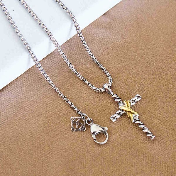 strands pendant dy x necklace luxury fashion designer jewelry chain classic button cross double necklaces thread, Black
strands pendant dy x necklace luxury fashion designer jewelry chain classic button cross double necklaces thread, Black