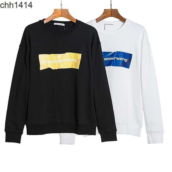2022 new aw king round neck loose print long sleeve sweater for men and hoodie, Black
2022 new aw king round neck loose print long sleeve sweater for men and hoodie, Black