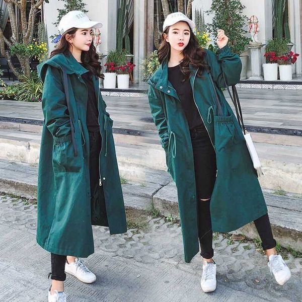 trench coats windbreaker women's middle long korean 2021 spring autumn new hooded casual trench coat for women loose over knee paszcz d, Tan;black
trench coats windbreaker women's middle long korean 2021 spring autumn new hooded casual trench coat for women loose over knee paszcz d, Tan;black