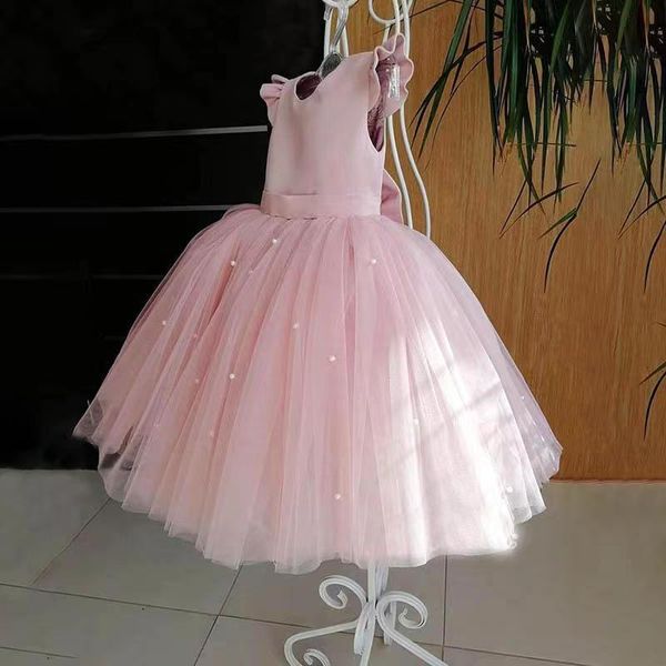 pink tull princess pearl flower girl' dresses backless pageant ball gown for girls birthday formal wedding party, White;blue
pink tull princess pearl flower girl' dresses backless pageant ball gown for girls birthday formal wedding party, White;blue