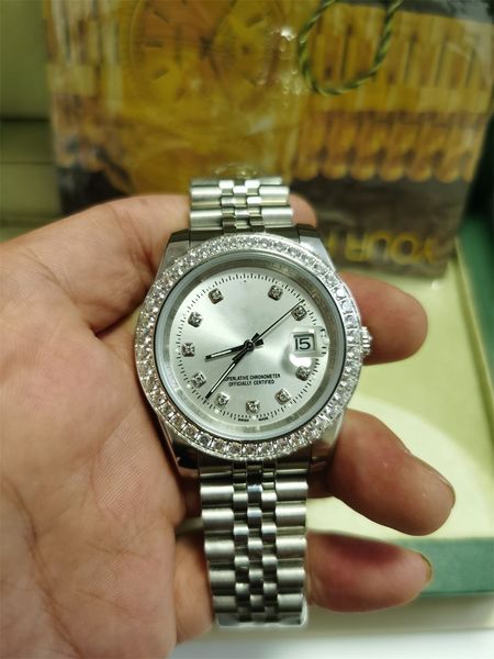 with original box datejust 41mm watch diamond dial bezel a2813 automatic mens watches steel two tone gold jubilee bracelet wristwatches 2813, Slivery;brown
with original box datejust 41mm watch diamond dial bezel a2813 automatic mens watches steel two tone gold jubilee bracelet wristwatches 2813, Slivery;brown