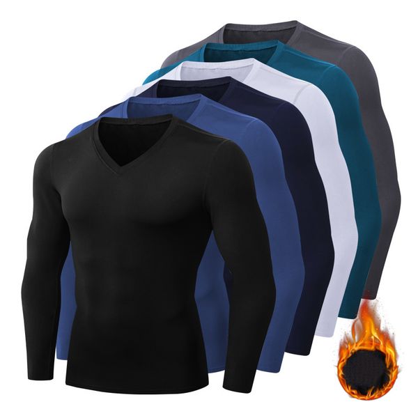 men's thermal underwear winter thermal underwear shirt men v neck fleece baselayer sport autumn thermo clothing pajamas sleepwear plus, Black;white
men's thermal underwear winter thermal underwear shirt men v neck fleece baselayer sport autumn thermo clothing pajamas sleepwear plus, Black;white