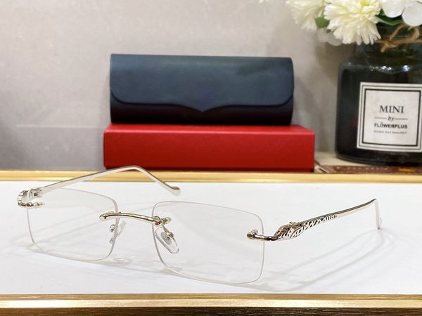 Womens and Mens Sunglasses Designer Glasses Vintage Carti C Decor Design Summer Shades Colored lenses Alloy Eyeglasses New Panther Fashion sonnenbrille with box
Womens and Mens Sunglasses Designer Glasses Vintage Carti C Decor Design Summer Shades Colored lenses Alloy Eyeglasses New Panther Fashion sonnenbrille with box