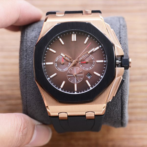 mens watches automatic mechanical watch 44mm gradient dial waterproof fashion business wristwatches montre de luxe, Slivery;brown
mens watches automatic mechanical watch 44mm gradient dial waterproof fashion business wristwatches montre de luxe, Slivery;brown
