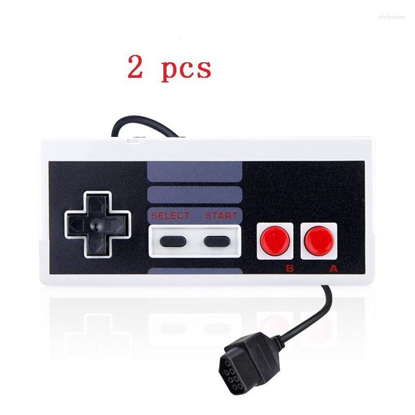 Image of Game Controllers 2 PCS White Controller Joystick For NES NTSC System Console Classic Style