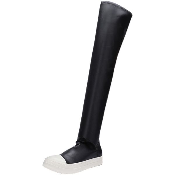 fashion over the knee boots designer woman black elastic thigh high boot real leather black platform heel martin booties eu43
fashion over the knee boots designer woman black elastic thigh high boot real leather black platform heel martin booties eu43