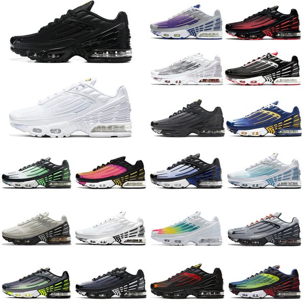 sports shoes tn plus 3 mens running sneakers women trainers original triple black white parachute pack purple nebula eur 36-45
sports shoes tn plus 3 mens running sneakers women trainers original triple black white parachute pack purple nebula eur 36-45