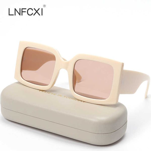 lnfcxi vintage real rectangle women sunglasses ins popular fashion blue light tea eyewear men trending sun glasses shades uv400 0928, White;black
lnfcxi vintage real rectangle women sunglasses ins popular fashion blue light tea eyewear men trending sun glasses shades uv400 0928, White;black