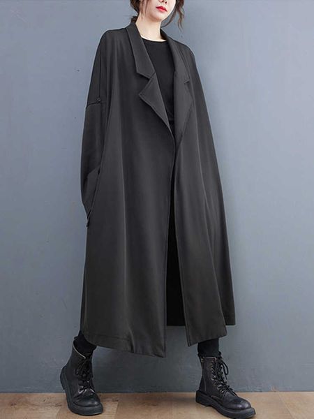 trench coats black vintage oversized long trench coat for women new casual loose outerwear cardigan fashion clothing spring autumn 2022 y220, Tan;black
trench coats black vintage oversized long trench coat for women new casual loose outerwear cardigan fashion clothing spring autumn 2022 y220, Tan;black
