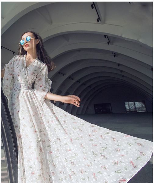 summer romantic jacquard floral chiffon with lace dress elegant female x-long socialite maxi casual dresses women, Black;gray
summer romantic jacquard floral chiffon with lace dress elegant female x-long socialite maxi casual dresses women, Black;gray