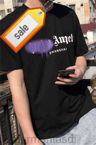 men's t-shirts t-shirt palm palmangel spray painted alphabet printed round neck short sleeve loose casual men's and women's t, White;black
men's t-shirts t-shirt palm palmangel spray painted alphabet printed round neck short sleeve loose casual men's and women's t, White;black