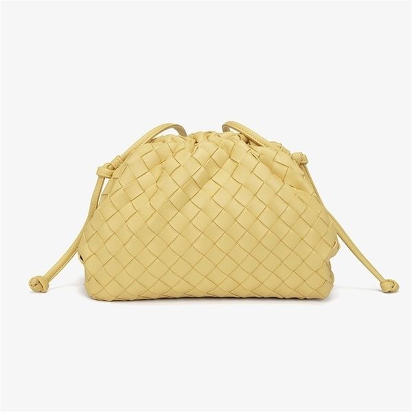 evening bags luxury ladies shoulder woven cloud designer messenger clutch small wallet 220928