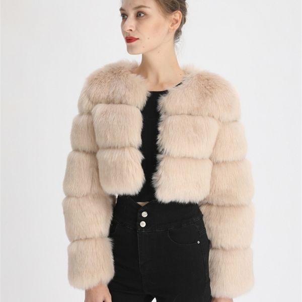 women's fur faux zadorin fashion women crop coat winter thick fluffy long sleeve short style slim ry jacket coats 220927, Black
women's fur faux zadorin fashion women crop coat winter thick fluffy long sleeve short style slim ry jacket coats 220927, Black
