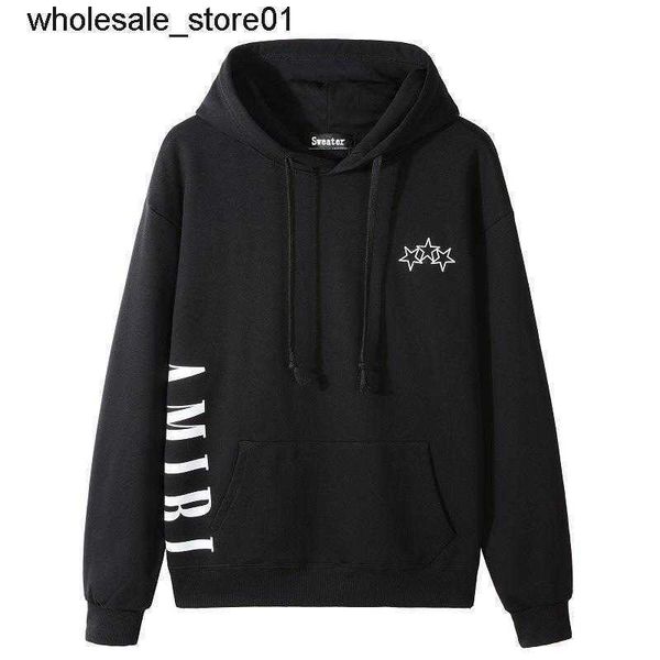 men's hoodies designer sweatshirts amirs fashion brand letter pattern hooded casual loose edition sweater, Black
men's hoodies designer sweatshirts amirs fashion brand letter pattern hooded casual loose edition sweater, Black