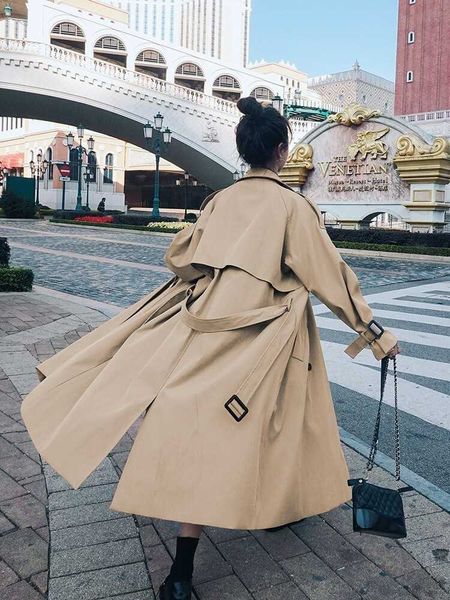 trench coats trench coat for women 2022 autumn winter new loose coat women's casual long windbreaker clothing female coats and jackets, Tan;black
trench coats trench coat for women 2022 autumn winter new loose coat women's casual long windbreaker clothing female coats and jackets, Tan;black