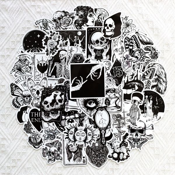 50pcs black and white witch magic stickers skate accessories vinyl waterproof sticker for skateboard lapluggage phone case car decals party
50pcs black and white witch magic stickers skate accessories vinyl waterproof sticker for skateboard lapluggage phone case car decals party