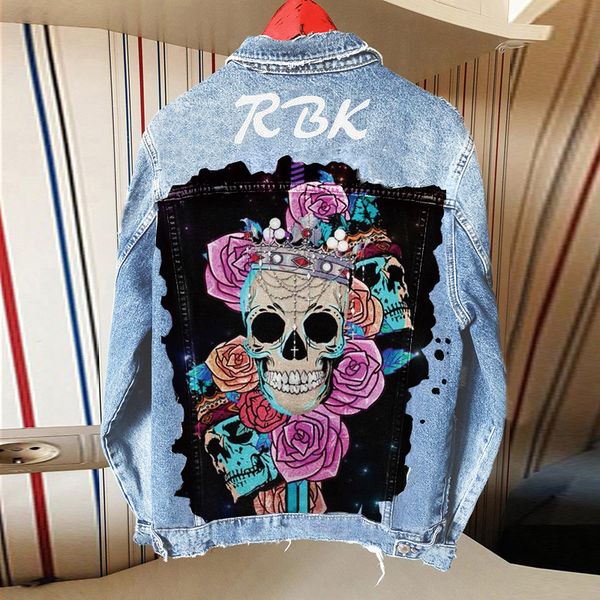 autumn and winter new 18-24 year old girls fashion street denim jacket skull back print pattern long-sleeved jacket, Black;brown
autumn and winter new 18-24 year old girls fashion street denim jacket skull back print pattern long-sleeved jacket, Black;brown