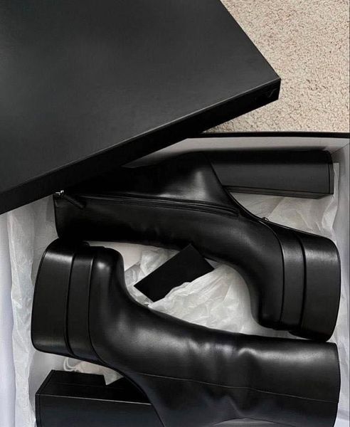 aevitas platform boots medusas designer luxury intrico ankle boot three buckle women rain calf leather high block heel double platforms 35-4, Black
aevitas platform boots medusas designer luxury intrico ankle boot three buckle women rain calf leather high block heel double platforms 35-4, Black