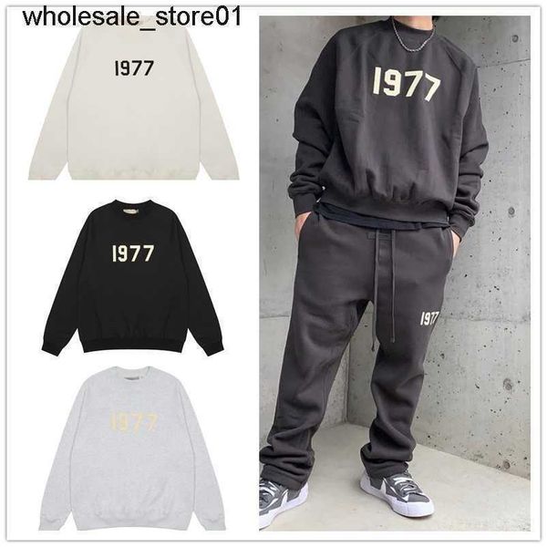 new men's hoodies designer sweatshirts essential fashion flocking round neck sweater, Black
new men's hoodies designer sweatshirts essential fashion flocking round neck sweater, Black