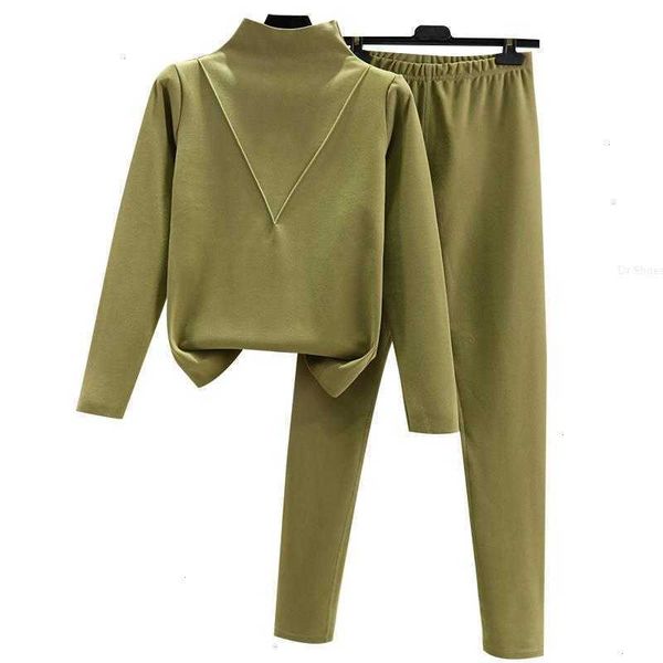 women stretchable turtleneck pants long johns winter warm velvet pajamas set autumn home clothes female thermal underwear, Black;pink
women stretchable turtleneck pants long johns winter warm velvet pajamas set autumn home clothes female thermal underwear, Black;pink