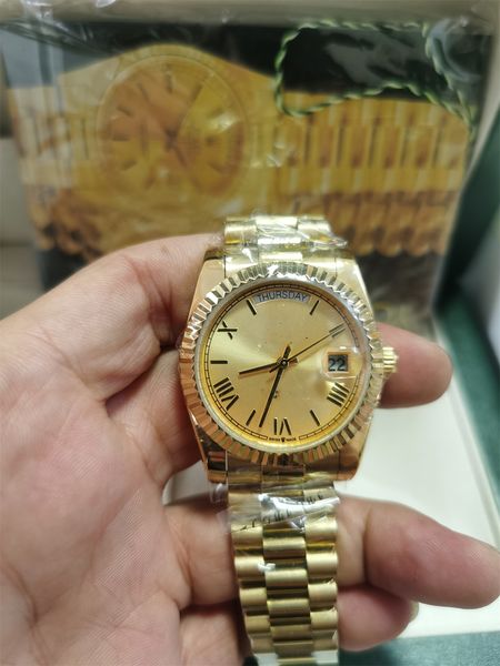 with box papers high-quality watch new version 18k gold diamond bezel 41mm dial automatic fashion men's watch wristwatch 281320, Slivery;brown
with box papers high-quality watch new version 18k gold diamond bezel 41mm dial automatic fashion men's watch wristwatch 281320, Slivery;brown