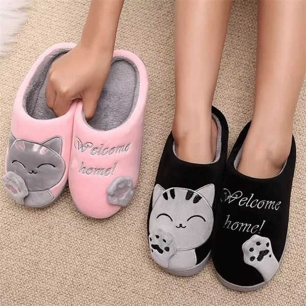 slippers women winter home cartoon cat anti slip soft warm plush indoor house bedroom couples floor shoes 220926, Black
slippers women winter home cartoon cat anti slip soft warm plush indoor house bedroom couples floor shoes 220926, Black