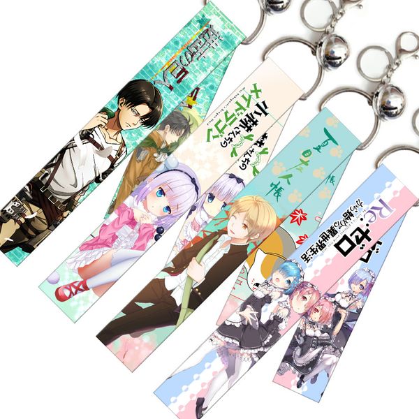 japan anime attack on titan streamer keychain miku hanako-kun sword art online short lanyards webbing keyring bag pendant gift for friends, Silver
japan anime attack on titan streamer keychain miku hanako-kun sword art online short lanyards webbing keyring bag pendant gift for friends, Silver