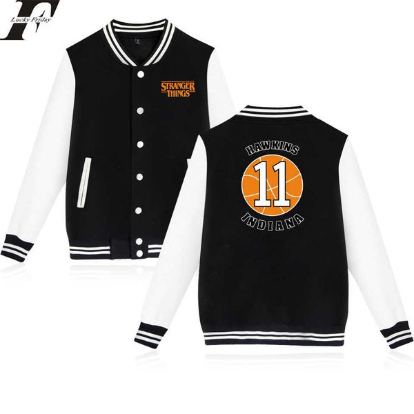 men's jackets new stranger things hawkins indiana 11 print baseball jacket men women sweatshirts coats casual long sleeve hoodies jack, Black;brown
men's jackets new stranger things hawkins indiana 11 print baseball jacket men women sweatshirts coats casual long sleeve hoodies jack, Black;brown