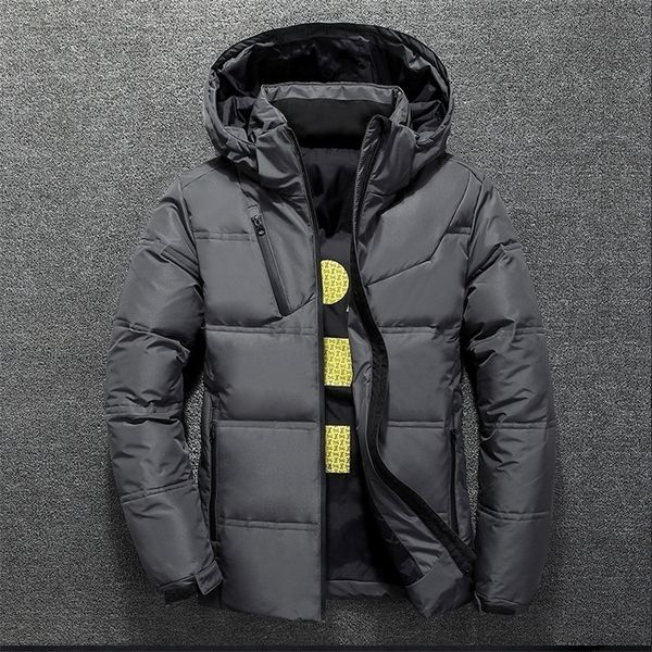 men's down parkas white duck jacket men winter warm solid color hooded coats thick parka mens jackets outdoor coat 220928, Black
men's down parkas white duck jacket men winter warm solid color hooded coats thick parka mens jackets outdoor coat 220928, Black