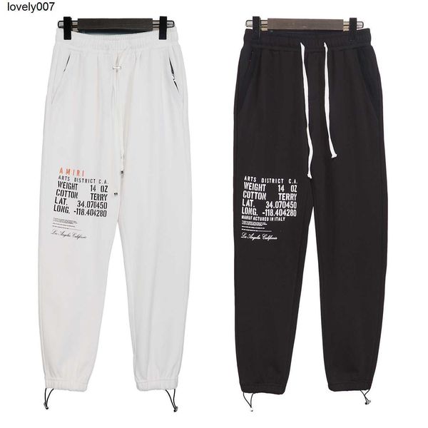 designer men's pants amirs autumn new poster letter drawstring casual men's women's pants, Black
designer men's pants amirs autumn new poster letter drawstring casual men's women's pants, Black