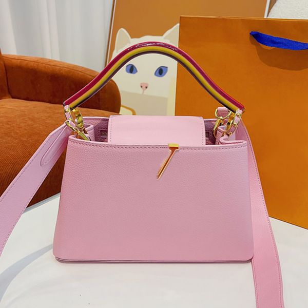 rainbow handle handbag women shoulder crossbody bag cover ladier wallets purse genuine leather multi pochette removable wide strap bottom br
rainbow handle handbag women shoulder crossbody bag cover ladier wallets purse genuine leather multi pochette removable wide strap bottom br