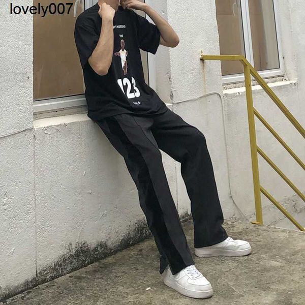 dsigner men's new pants palmss pants straight tube loose side stripe sports pants fashion, Black
dsigner men's new pants palmss pants straight tube loose side stripe sports pants fashion, Black