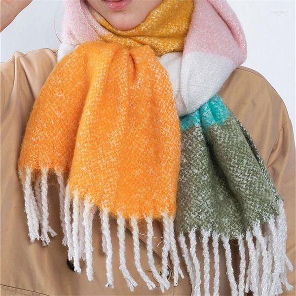 scarves winter scarf women soft cashmere wraps tassel shawl thicken warm basic blanket, Blue;gray
scarves winter scarf women soft cashmere wraps tassel shawl thicken warm basic blanket, Blue;gray