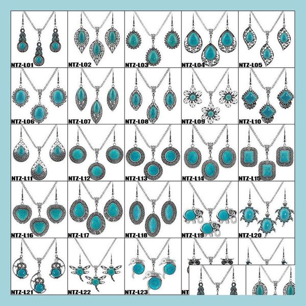 pendant necklaces 32 styles turquoise jewelry sets necklace earrings suit drop for women fashion accessories nature stone wedding del dhlnj, Silver
pendant necklaces 32 styles turquoise jewelry sets necklace earrings suit drop for women fashion accessories nature stone wedding del dhlnj, Silver