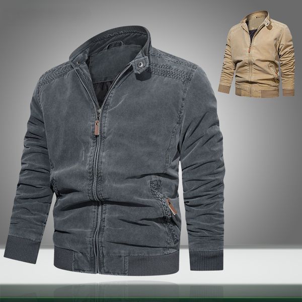 new men's military jacket autumn winter windproof men casual bomber jackets solid color cargo coats solid outerwear clothes, Black;brown
new men's military jacket autumn winter windproof men casual bomber jackets solid color cargo coats solid outerwear clothes, Black;brown