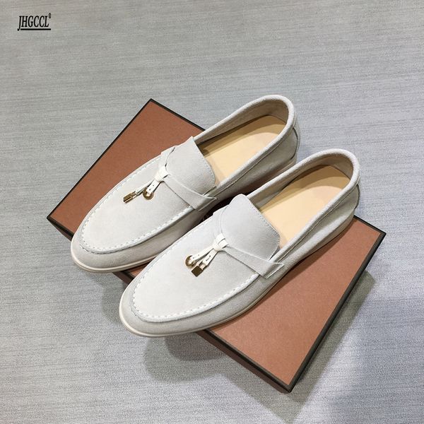 brand designer women's flats men's moccasins metal lock fringe soft sole slip-on comfortable leather causal fashion shoes a17, Black
brand designer women's flats men's moccasins metal lock fringe soft sole slip-on comfortable leather causal fashion shoes a17, Black