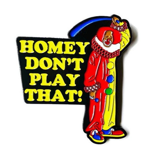 homey don't play that enamel brooch pin the clown lapel pins badge denim jacket jewelry accessories fashion gifts, Blue
homey don't play that enamel brooch pin the clown lapel pins badge denim jacket jewelry accessories fashion gifts, Blue