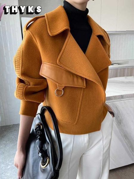 trench coats fashion ladies outerwear 2022 solid color pocket loose short jacket ladies mixed wool coat high street autumn wool coat y2209, Tan;black
trench coats fashion ladies outerwear 2022 solid color pocket loose short jacket ladies mixed wool coat high street autumn wool coat y2209, Tan;black